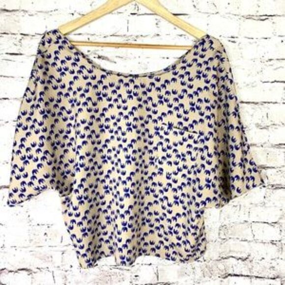Cropped Elephant Tops Size M - Picture 2 of 7